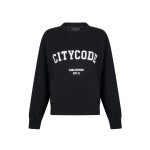 Bluza klasyczna z printem College Serie czarna