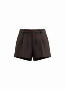 Shorty z prostą nogawką Mocha Brown 