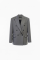 Marynarka dwurzędowa szara City Code double breasted jacket blazer steel gray .PNG