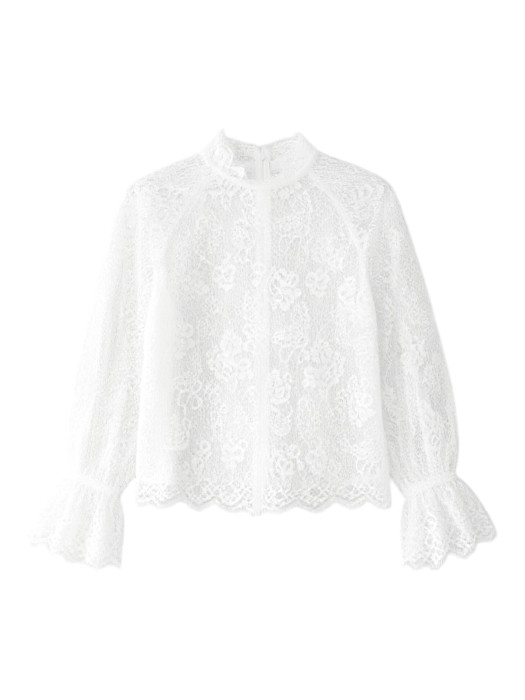 City Code retro koronkowa bluzka retro lace top lace blouse.JPG