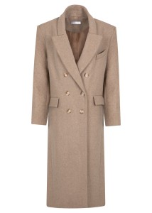 Double-Brested Heiley Coat Beige
